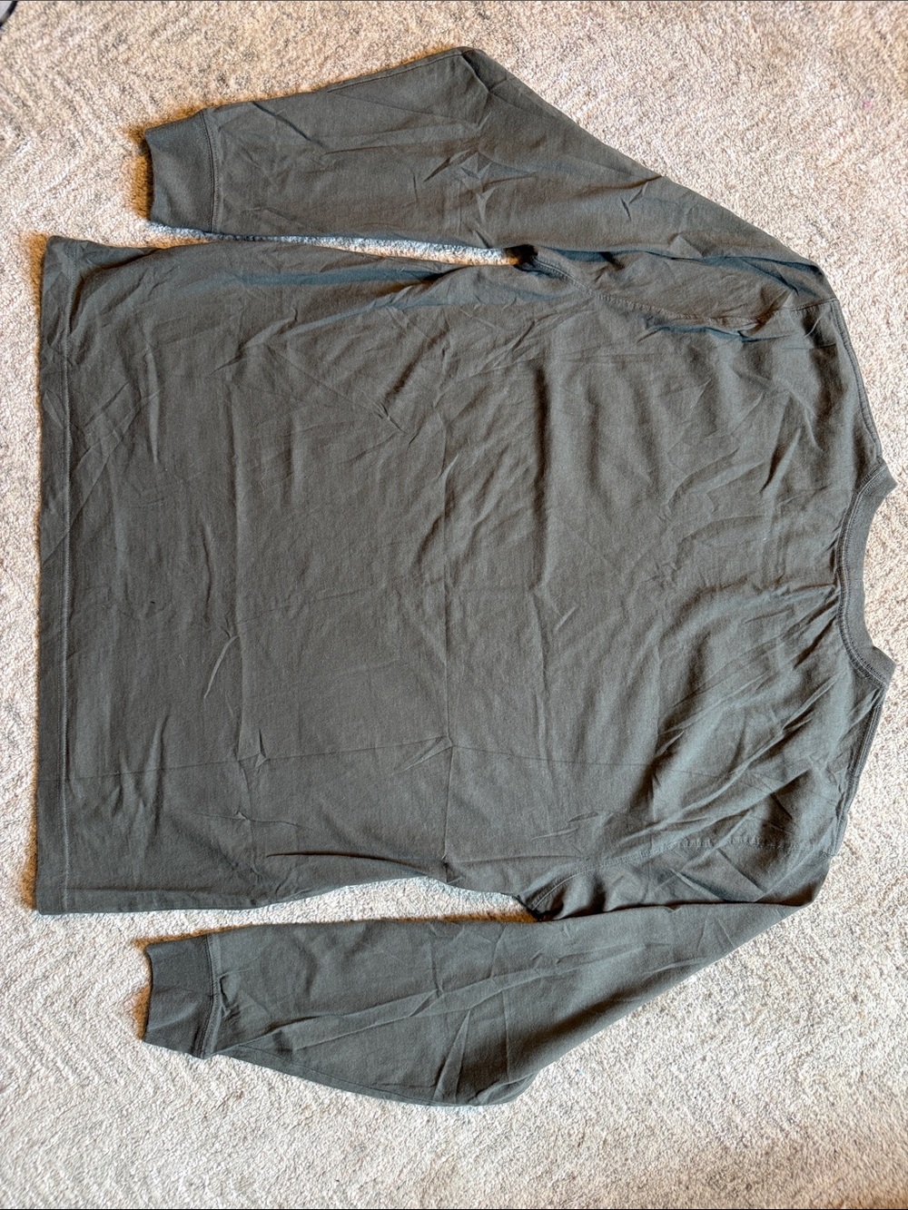 Carhartt Long-Sleeve Pocket T-Shirt — Olive Green - Picture 5 of 7